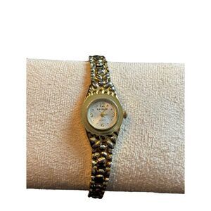 Millar Women's Quartz Watch Gold-Tone Textured Band Stainless Steel Back 7"